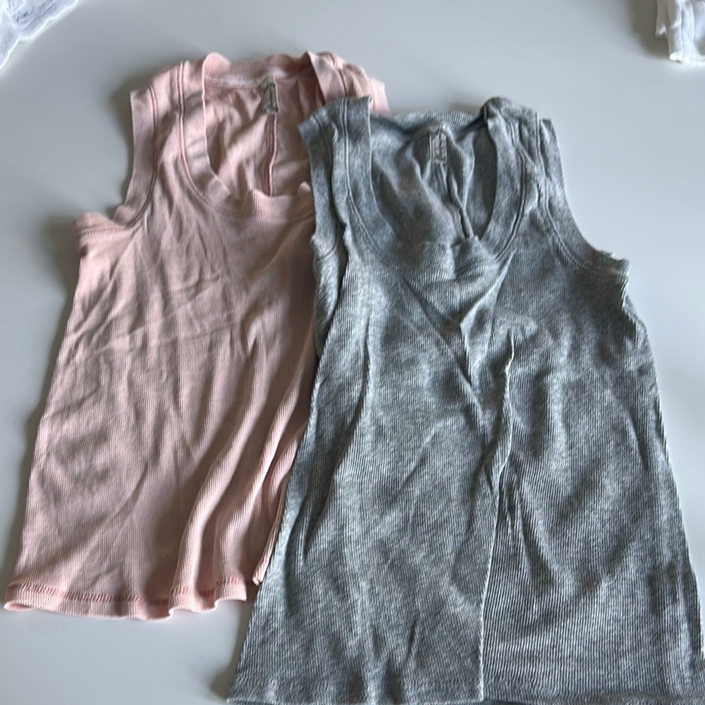 Free people Sleeveless Tops - Pink and Gray